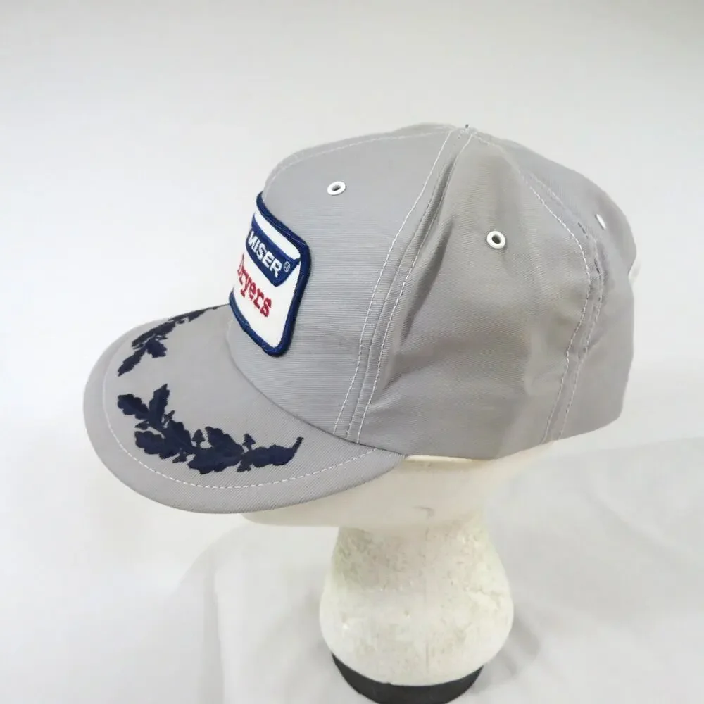 Energy Miser Grain Dryers Louisville MFG Co Hat Gray White Made in USA Snapback